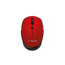 Mouse Techzone Optico Inalambrico Usb Rojo/Negro Tz19Mou01-Inar