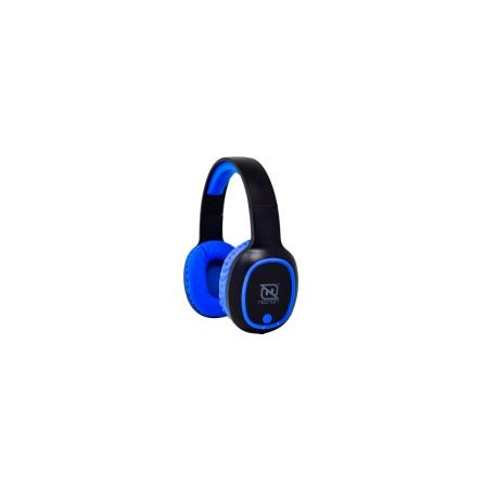 Diadema Inalambrica Necnon Nbh-04 Pro Bluetooth 3.5Mm Con Microfono Azul Y Negro