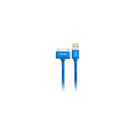 Cable Vorago Cab-119 Azul Usb-Apple Lightning 1 Metro Azul Bolsa